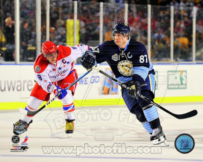 Alex Ovechkin & Sidney Crosby 2011 NHL Winter Classic Action