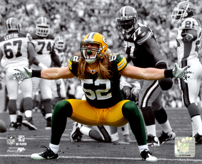 Clay Matthews 2010 Spotlight Action