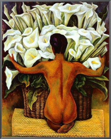 Nude with Calla Lilies