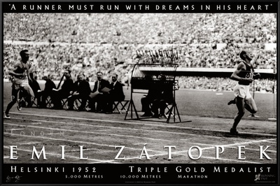 Emil Zatopek: 1952 Triple Gold Medalist