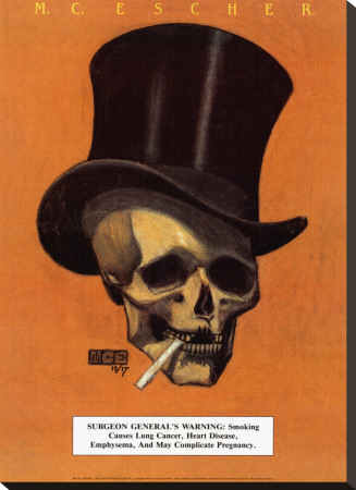 Skull with Cigarette