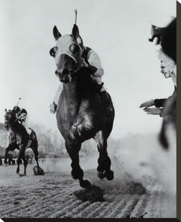Seabiscuit Moves Ahead of War Admiral, 1938