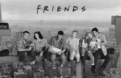 Friends - Lunch on a Skyscrape - 3D Poster