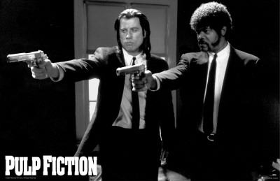 Pulp Fiction - Duo Guns - 3D Poster