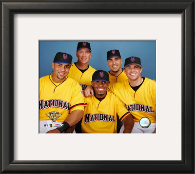 Carlos Beltran, Tom Glavine, Jose Reyes, Paul LoDuca and David Wright 2006 All Star Game