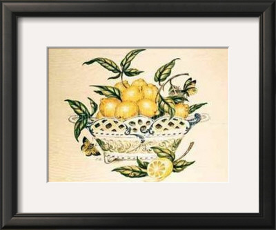 Lemons in a Porcelain Basket