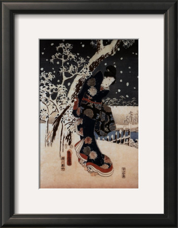Snow Scene in the Garden of a Daimyo