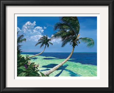 Beckoning Palms Poster