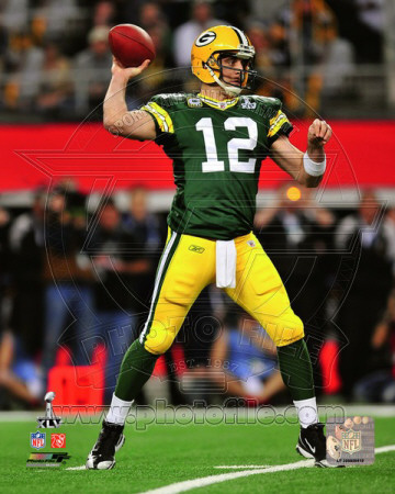 Aaron Rodgers Action from Super Bowl XLV (#18) Poster