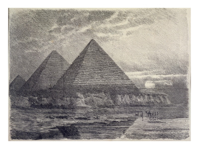 The Pyramids of Giza, from a Series of the 
