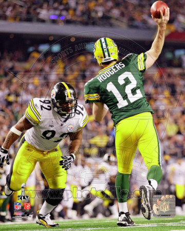 Aaron Rodgers Action from Super Bowl XLV (#21) Poster