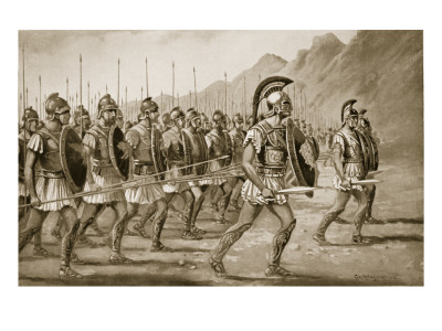 A Macedonian Phalanx, Illustration from 