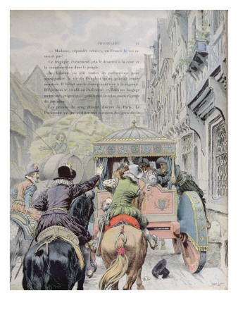Assassination of Henri Iv by Francois Ravaillac in the Rue De La Ferronerie on 14th May 1610