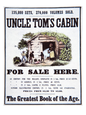 Poster advertising Uncle Tom's Cabin