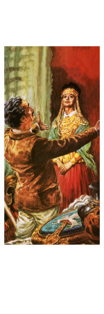 Heinrich Schliemann Adorning His Wife with Ornaments Dug Up on the Site of Ancient Troy