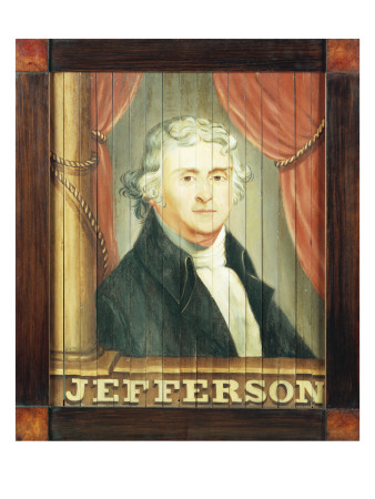 An Important Tavern Sign Depicting Thomas Jefferson and James Madison