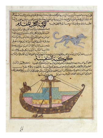 Ms E-7 Fol.26B the Constellations of the Dog and the Keel
