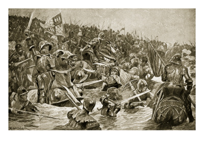 The Battle of Towton, Illustration from 'Hutchinson's Story of the British Nation', C.1923