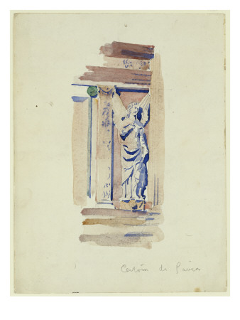 Study of an Angel Statue, Certosa Di Pavia, 1891