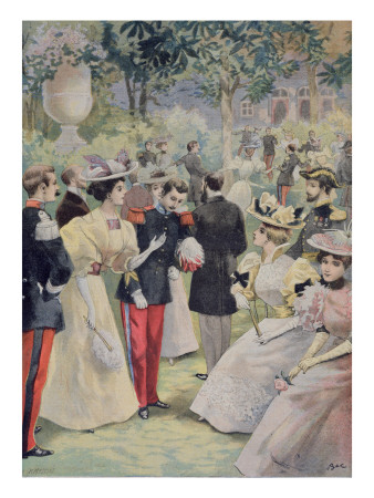 A Garden Party at the Elysee, Illustration from