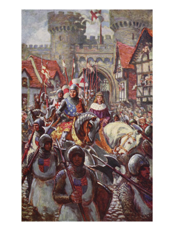 Edward V Rides into London with Duke Richard, 1483