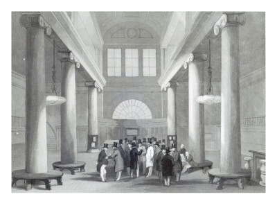 Stock Exchange, Engraved by Henry Melville, C.1842