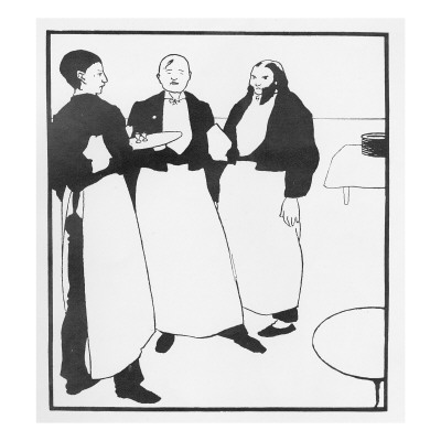 Garcons De Cafe, Illustration Form 'The Yellow Book', 1894