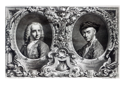 Canaletto and Antonio Visentini, Engraved by Visentini