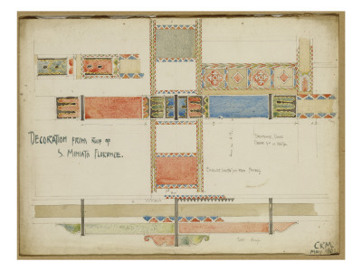 Studies of Decorative Ceiling Panels, San Miniato, Florence, 1891