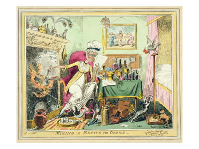Mixing a Recipe for Corns, Published by G. Humphrey, London, December 4Th, 1822