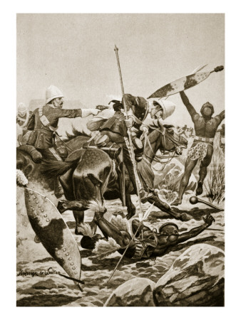 The 17th Lancers Pursuing the Zulus after Ulundi, July 4th 1879