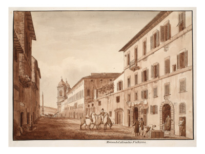 The House of Callimachus, Via Sistina, 1833