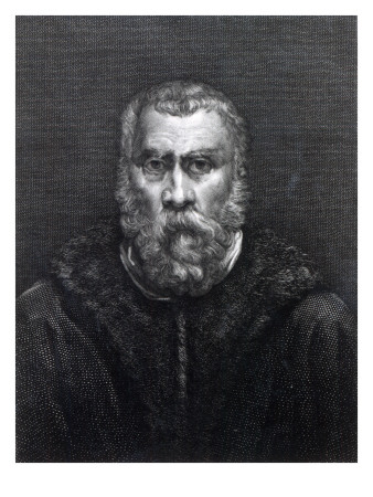 Tintoretto, Engraved by Delaistre