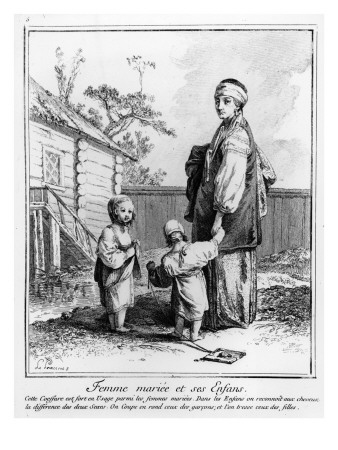 A Married Jewish Woman and Her Children