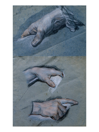 Study of the Hands of a Man