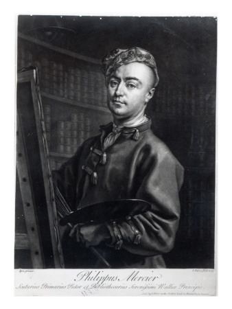 Self Portrait, Engraved by John Faber, 1735
