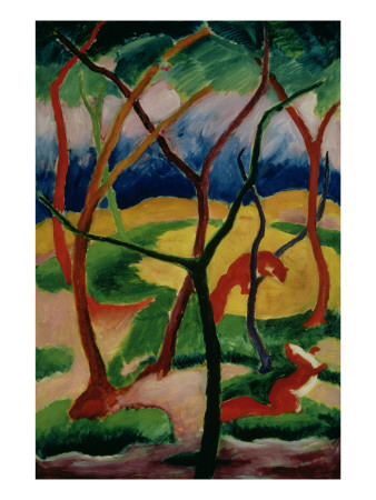 Weasels Playing, 1911