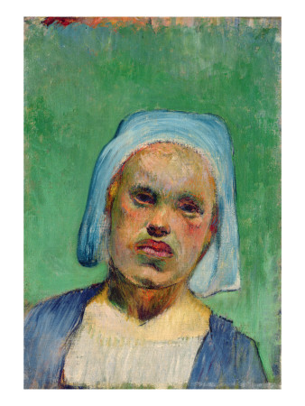 Gauguin Paul - Gauguin <b>Paul -Head</b> of a Breton -18&#39;&#39;x24&#39; - V2QJG00Z