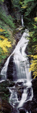 Waterfall in the Forest, Moss Glen Falls, CC Putnam State Forest, Stowe, Vermont, USA