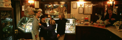Mother with Her Children in an Ice-Cream Parlor