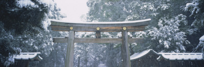 Entrance of a Temple, Tokyo Prefecture, Japan