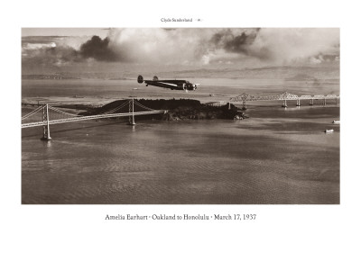 Buy Amelia Earhart in Flight, Oakland to Honolulu, March 17, 1937 at AllPosters.com