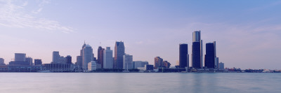 Buildings along Waterfront, Detroit, Michigan, USA