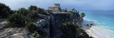 Castle on a Cliff, El Castillo, Tulum, Yucatan, Mexico