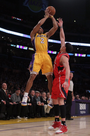 Atlanta Hawks v Los Angeles Lakers, Los Angeles, CA - February 22: Derek Fisher