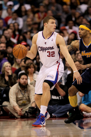 Denver Nuggets v Los Angeles Clippers, Los Angeles, CA - March 5: Bl, ake Griffin and Kenyon Martin