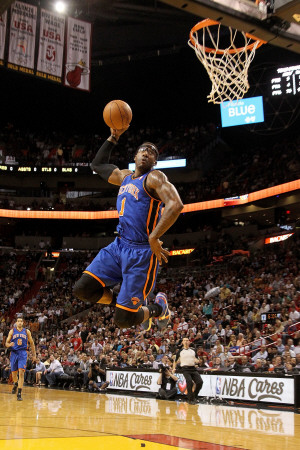 Buy New York Knicks v Miami Heat, Miami, FL - February 27: Amar'e Stoudemire at AllPosters.com
