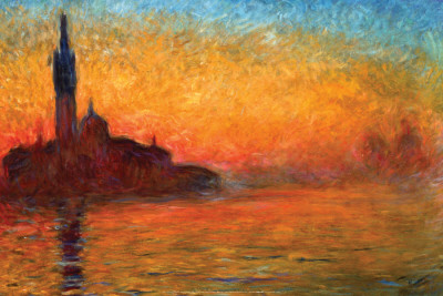 Buy Monet-Dusk Venice at AllPosters.com
