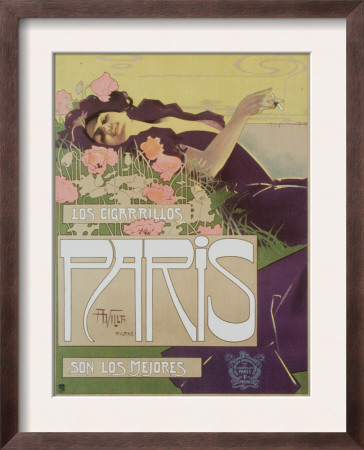 Art Nouveau Cigarettes, Los Cigarillos Women Smoking, UK, 1920