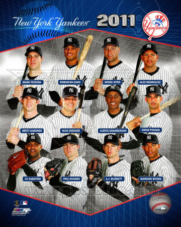 New York Yankees 2011 Team Composite Poster